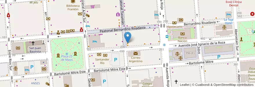 Mapa de ubicacion de Clapton en Arjantin, San Juan, Şili, Capital.