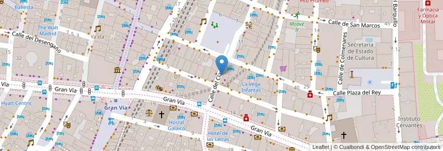 Mapa de ubicacion de CLAVEL, CALLE, DEL,6 en 西班牙, Comunidad De Madrid, Comunidad De Madrid, Área Metropolitana De Madrid Y Corredor Del Henares, Madrid.