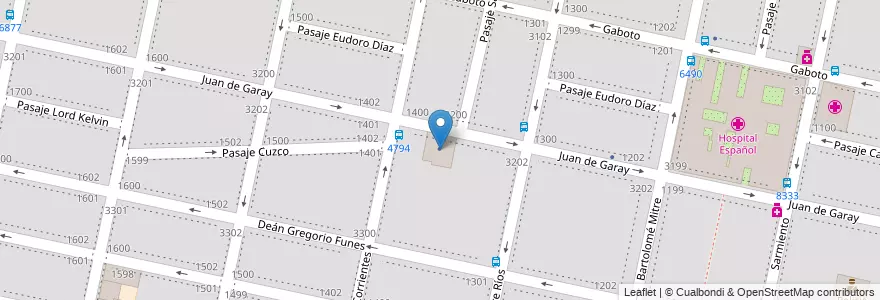 Mapa de ubicacion de Clean City S.A. en Arjantin, Santa Fe, Departamento Rosario, Municipio De Rosario, Rosario.