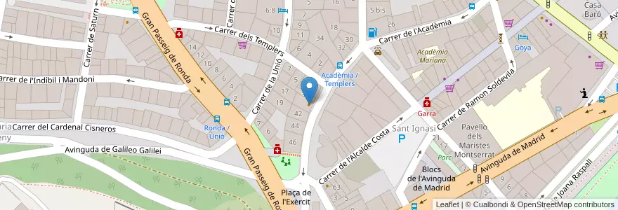 Mapa de ubicacion de Click Menú en España, Catalunya, Lleida, Segrià, Lleida.