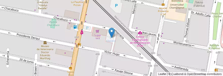 Mapa de ubicacion de Clientes en Arjantin, Şili, Mendoza, Godoy Cruz, Departamento Godoy Cruz, Distrito Ciudad De Godoy Cruz.