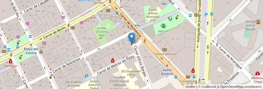 Mapa de ubicacion de Clínica Abcdental en اسپانیا, Catalunya, Barcelona, Barcelonès, Barcelona.