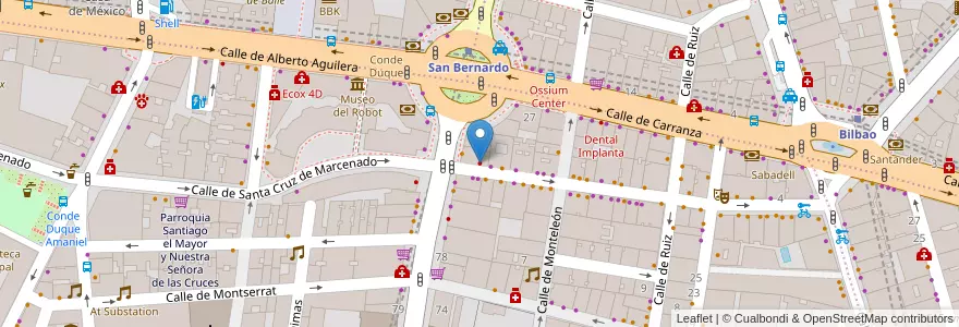 Mapa de ubicacion de Clínica Alamán San Martín en İspanya, Comunidad De Madrid, Comunidad De Madrid, Área Metropolitana De Madrid Y Corredor Del Henares, Madrid.