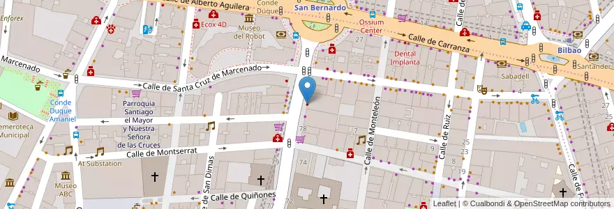 Mapa de ubicacion de Clínica ArtDental en 西班牙, Comunidad De Madrid, Comunidad De Madrid, Área Metropolitana De Madrid Y Corredor Del Henares, Madrid.