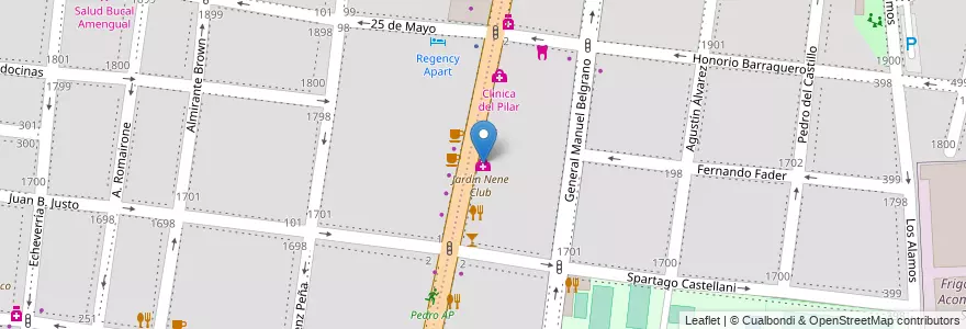 Mapa de ubicacion de Clinica CERPOL en Argentina, Cile, Mendoza, Godoy Cruz, Departamento Godoy Cruz, Distrito Ciudad De Godoy Cruz.