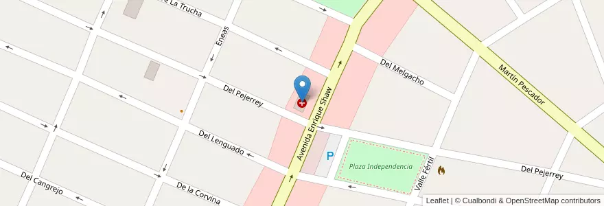 Mapa de ubicacion de Clinica Del Bosque en Argentine, Province De Buenos Aires, Partido De Pinamar.