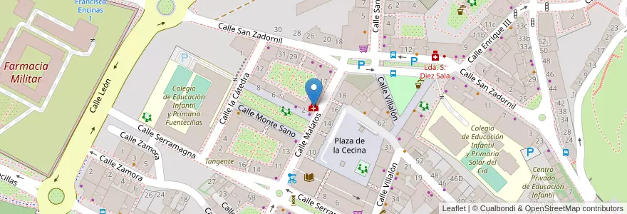 Mapa de ubicacion de Clínica del pie en Испания, Кастилия И Леон, Бургос, Alfoz De Burgos, Burgos.