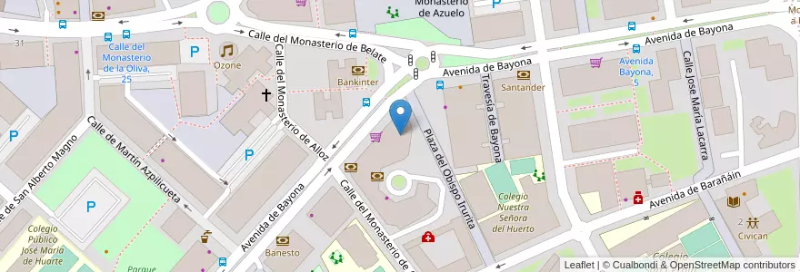 Mapa de ubicacion de Clínica del Pie Julio Sagues. en スペイン, ナバーラ州, ナバーラ州, パンプローナ.