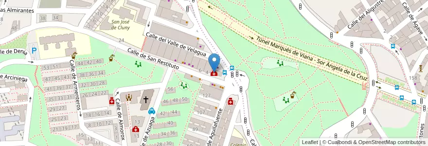 Mapa de ubicacion de Clínica del Pie en Испания, Мадрид, Мадрид, Área Metropolitana De Madrid Y Corredor Del Henares, Мадрид.