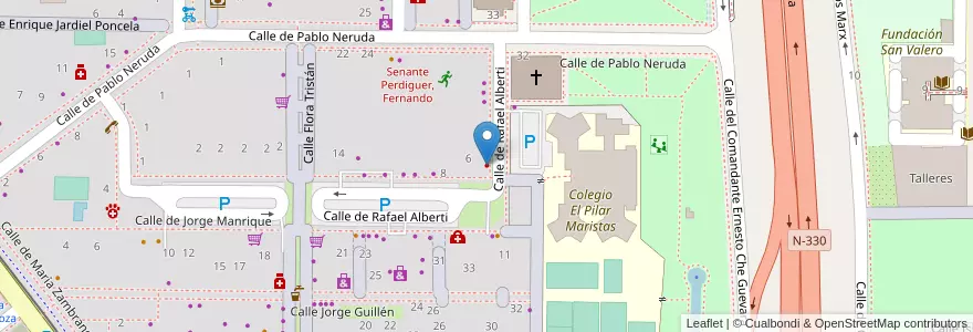 Mapa de ubicacion de Clinica Dental en Spain, Aragon, Zaragoza, Zaragoza, Zaragoza.