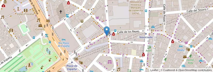Mapa de ubicacion de Clínica Dental en 西班牙, Comunidad De Madrid, Comunidad De Madrid, Área Metropolitana De Madrid Y Corredor Del Henares, Madrid.