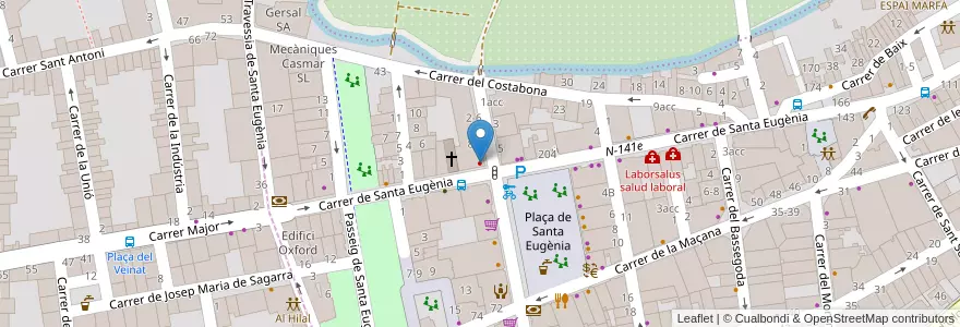 Mapa de ubicacion de Clínica dental bid en スペイン, カタルーニャ州, ジローナ, Gironès, ジローナ.