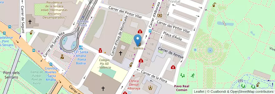 Mapa de ubicacion de Clinica Dental Bucca en 스페인, Comunitat Valenciana, València / Valencia, Comarca De València, València.