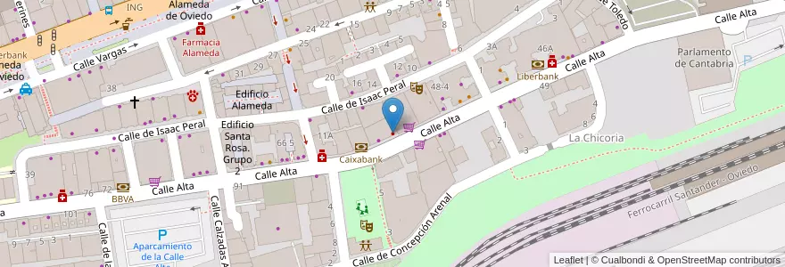 Mapa de ubicacion de Clínica dental Carrillo Rodríguez en 스페인, Cantabria, Cantabria, Santander, Santander.