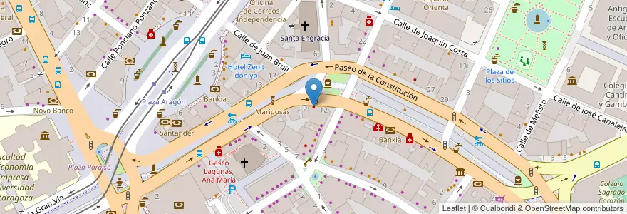 Mapa de ubicacion de Clínica Dental Caser en إسبانيا, أرغون, سرقسطة, Zaragoza, سرقسطة.