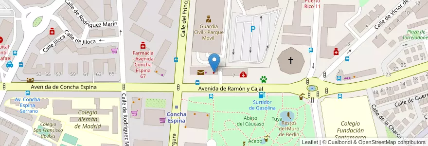 Mapa de ubicacion de Clínica dental Dentadent en Испания, Мадрид, Мадрид, Área Metropolitana De Madrid Y Corredor Del Henares, Мадрид.