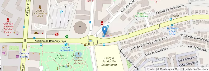 Mapa de ubicacion de Clínica Dental Dr. Fernández en 스페인, Comunidad De Madrid, Comunidad De Madrid, Área Metropolitana De Madrid Y Corredor Del Henares, 마드리드.
