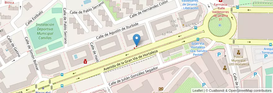 Mapa de ubicacion de Clínica Dental Dra. Marina Población en Spagna, Comunidad De Madrid, Comunidad De Madrid, Área Metropolitana De Madrid Y Corredor Del Henares, Madrid.
