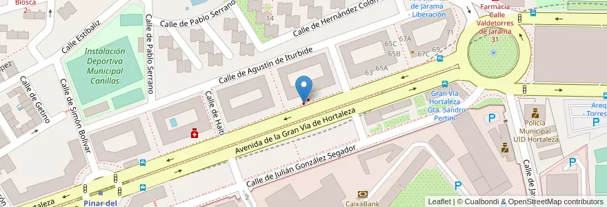 Mapa de ubicacion de Clínica dental Dra. Marina Población en 스페인, Comunidad De Madrid, Comunidad De Madrid, Área Metropolitana De Madrid Y Corredor Del Henares, 마드리드.