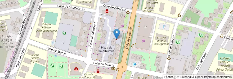 Mapa de ubicacion de Clínica Dental Hispanidad en Spagna, Comunidad De Madrid, Comunidad De Madrid, Área Metropolitana De Madrid Y Corredor Del Henares, Fuenlabrada.
