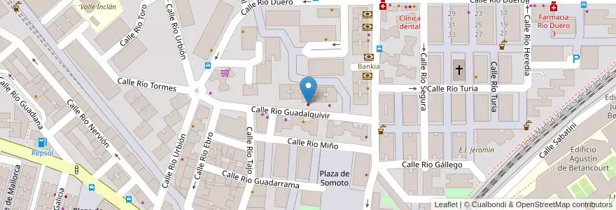 Mapa de ubicacion de Clínica dental Ledentis en 西班牙, Comunidad De Madrid, Comunidad De Madrid, Área Metropolitana De Madrid Y Corredor Del Henares, Leganés.