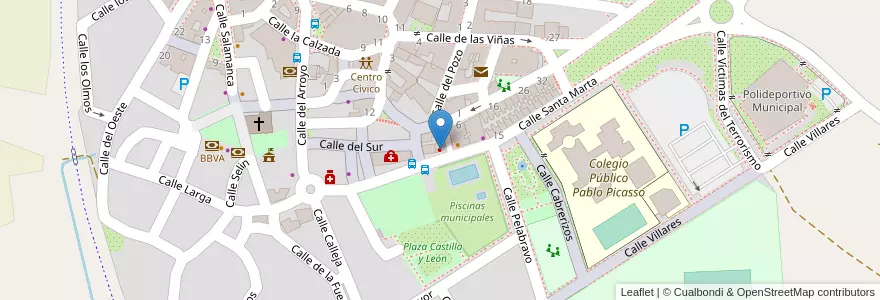 Mapa de ubicacion de Clínica Dental Mª Jesús Hernández Gómez en İspanya, Castilla Y León, Salamanca, Campo De Salamanca, Carbajosa De La Sagrada.