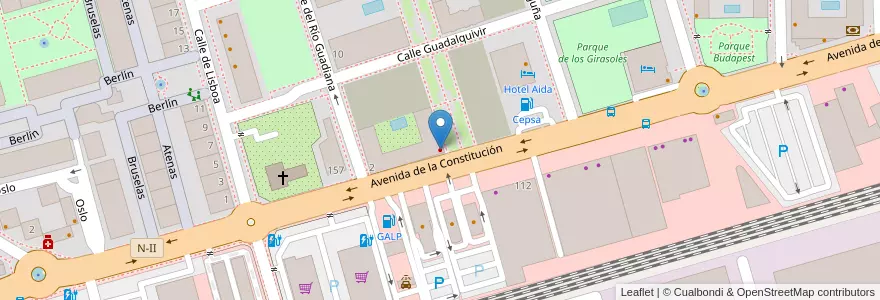 Mapa de ubicacion de Clínica Dental Milenium Torrejón en Испания, Мадрид, Мадрид, Área Metropolitana De Madrid Y Corredor Del Henares, Torrejón De Ardoz.