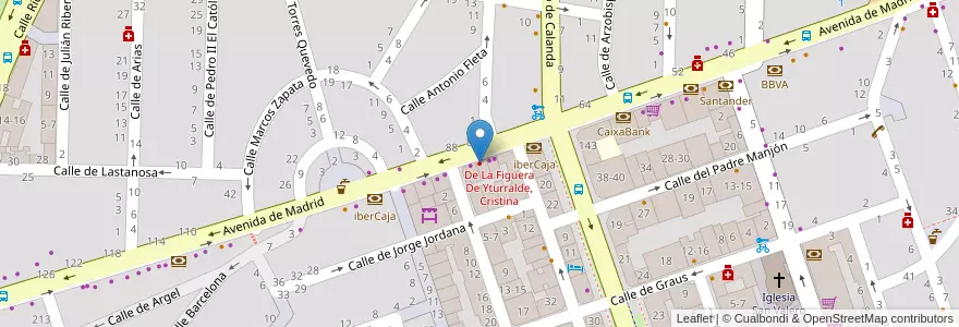Mapa de ubicacion de Clínica Dental Pablo Murillo en Испания, Арагон, Сарагоса, Zaragoza, Сарагоса.