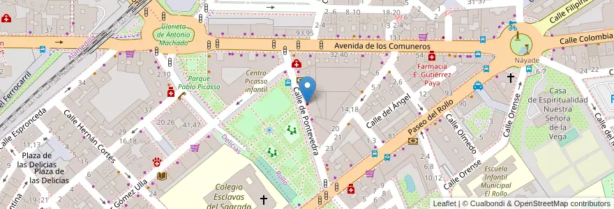 Mapa de ubicacion de Clínica Dental Picasso en Espagne, Castille-Et-León, Salamanque, Campo De Salamanca, Salamanque.