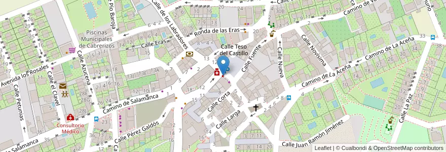 Mapa de ubicacion de Clínica Dental San Antonio en İspanya, Castilla Y León, Salamanca, La Armuña, Cabrerizos.