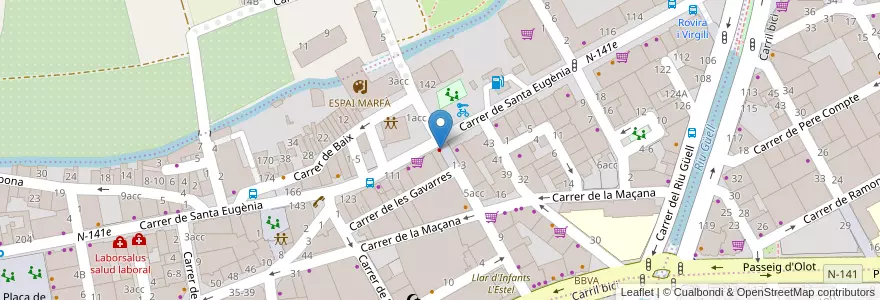 Mapa de ubicacion de Clinica Dental Santa Eugenia en Espagne, Catalogne, Gérone, Gironais, Gérone.