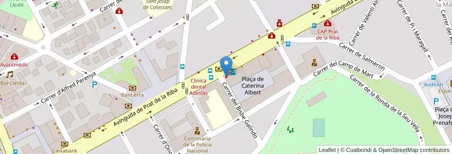 Mapa de ubicacion de Clinica Dental Somriu en Spagna, Catalunya, Lleida, Segrià, Lleida.