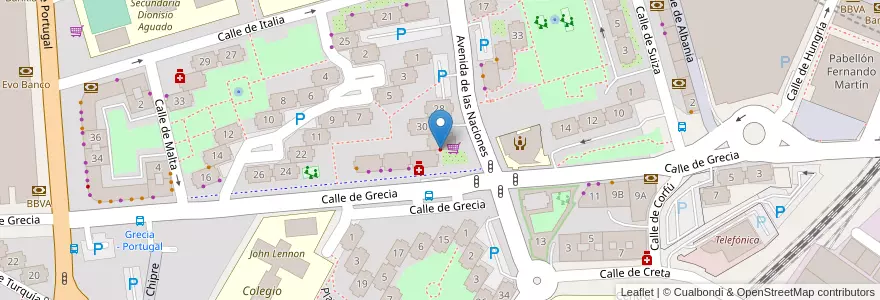 Mapa de ubicacion de Clínica Dental Sonríe en Spanien, Autonome Gemeinschaft Madrid, Autonome Gemeinschaft Madrid, Área Metropolitana De Madrid Y Corredor Del Henares, Fuenlabrada.
