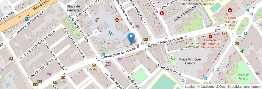 Mapa de ubicacion de Clínica Dentalram en إسبانيا, منطقة مدريد, منطقة مدريد, Área Metropolitana De Madrid Y Corredor Del Henares, القلعة الحجارة.