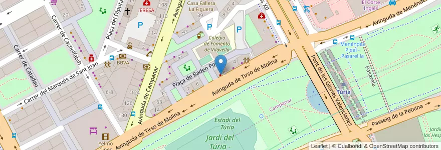 Mapa de ubicacion de Clinica DentaPro en 스페인, Comunitat Valenciana, València / Valencia, Comarca De València, València.