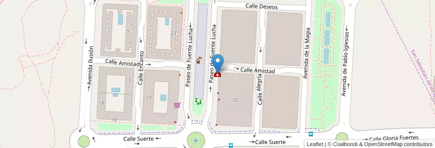 Mapa de ubicacion de Clínica Elvia en إسبانيا, منطقة مدريد, منطقة مدريد, Área Metropolitana De Madrid Y Corredor Del Henares, ألكوبينداس.