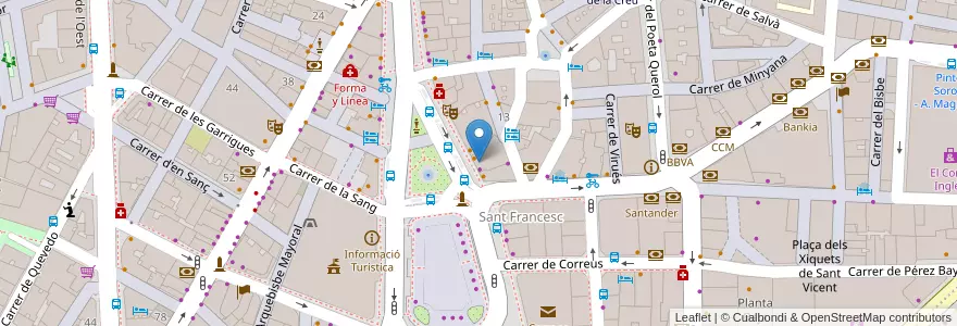Mapa de ubicacion de Clínica Facial 10 en スペイン, バレンシア州, València / Valencia, Comarca De València, València.