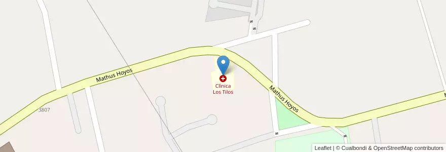 Mapa de ubicacion de Clínica Los Tilos en Arjantin, Şili, Mendoza, Departamento Guaymallén, Distrito El Sauce.