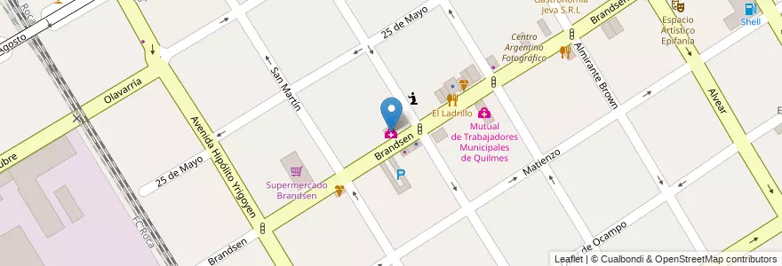 Mapa de ubicacion de Clínica Materno Infantil Quilmes en Argentinië, Buenos Aires, Partido De Quilmes, Quilmes.