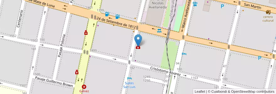 Mapa de ubicacion de Clinica Odontologica en Argentina, Tucumán, San Miguel De Tucumán, Departamento Capital, San Miguel De Tucumán.