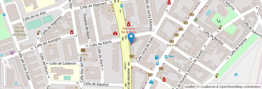 Mapa de ubicacion de Clínica Odontológica Unidental en إسبانيا, منطقة مدريد, منطقة مدريد, Área Metropolitana De Madrid Y Corredor Del Henares, مدريد.