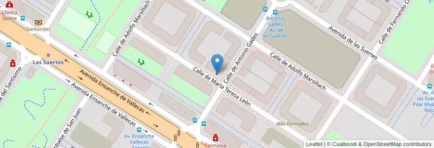 Mapa de ubicacion de Clínica OS Madrid en Испания, Мадрид, Мадрид, Área Metropolitana De Madrid Y Corredor Del Henares, Мадрид.