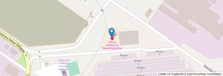 Mapa de ubicacion de Clínica Prefectura Naval Argentina, Recoleta en Argentina, Ciudad Autónoma De Buenos Aires, Buenos Aires.