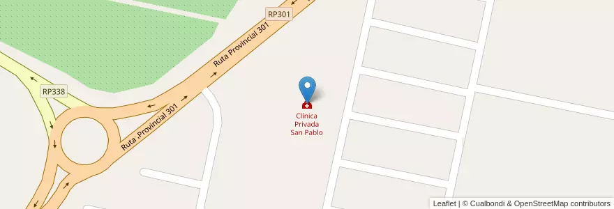 Mapa de ubicacion de Clínica Privada San Pablo en Аргентина, Тукуман, Departamento Lules, Municipio De San Pablo Y Villa Nougués.