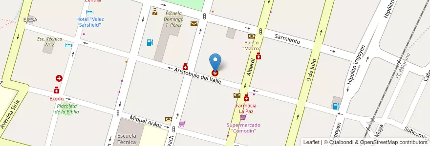 Mapa de ubicacion de Clinica Santa Maria en Аргентина, Жужуй, Departamento San Pedro, Municipio De San Pedro De Jujuy.