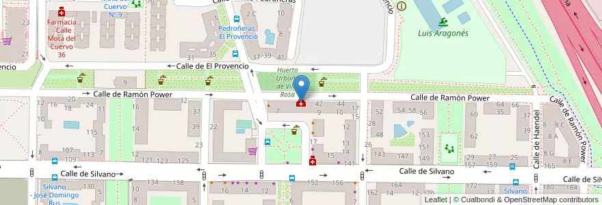 Mapa de ubicacion de Clinica Silvano en 西班牙, Comunidad De Madrid, Comunidad De Madrid, Área Metropolitana De Madrid Y Corredor Del Henares, Madrid.