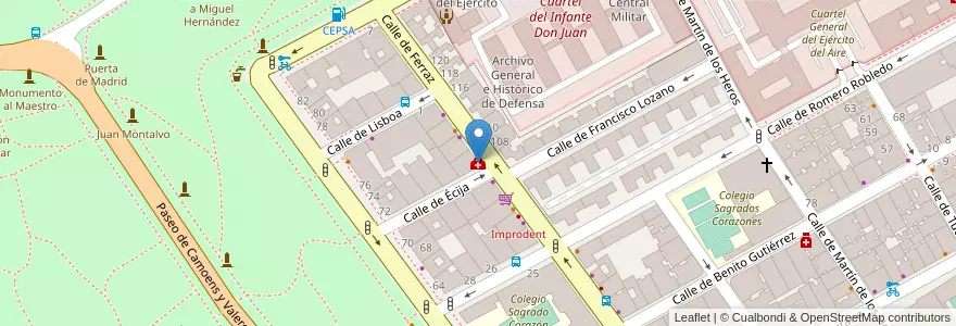 Mapa de ubicacion de Clínica Varela Reyes en Spagna, Comunidad De Madrid, Comunidad De Madrid, Área Metropolitana De Madrid Y Corredor Del Henares, Madrid.