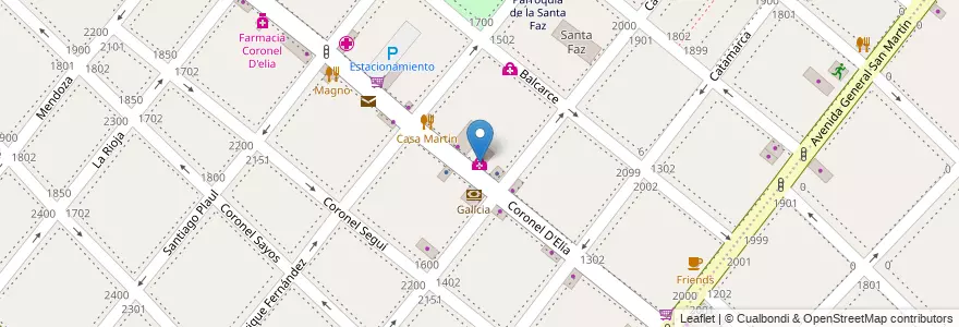 Mapa de ubicacion de Clínica Velez Sarsfield en Argentina, Provincia Di Buenos Aires, Partido De Lanús, Lanús Oeste.
