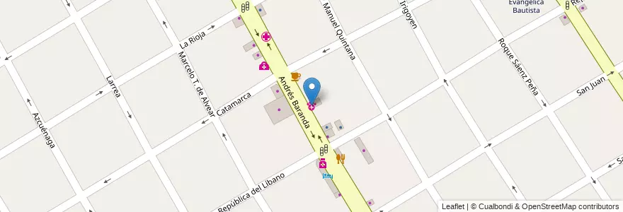 Mapa de ubicacion de Clinica Veterinaria en 阿根廷, 布宜诺斯艾利斯省, Partido De Quilmes, Quilmes.