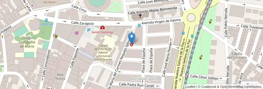 Mapa de ubicacion de Clínica Veterinaria Barriada España en Spagna, Andalucía, Cádiz, Campiña De Jerez, Jerez De La Frontera.